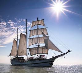 Bild zu Ferien am Meer auf einem traditionellen Segelschiff